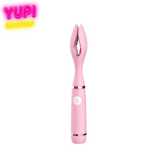 Вібратор з кліпсою для клітора Shark Mouth Pink