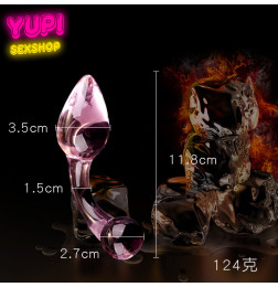 Стеклянная анальная пробка Sex Cristal E