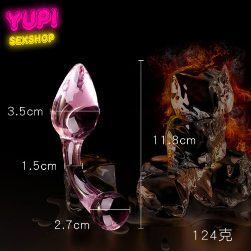 Стеклянная анальная пробка Sex Cristal E