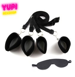 BDSM фиксаторы с маской для глаз Dark Freedom