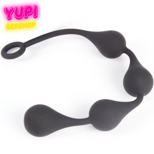 Анальные шарики в форме капли Midi 4 Drop Black