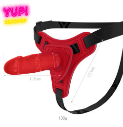 Трусики со страпоном Bull Red