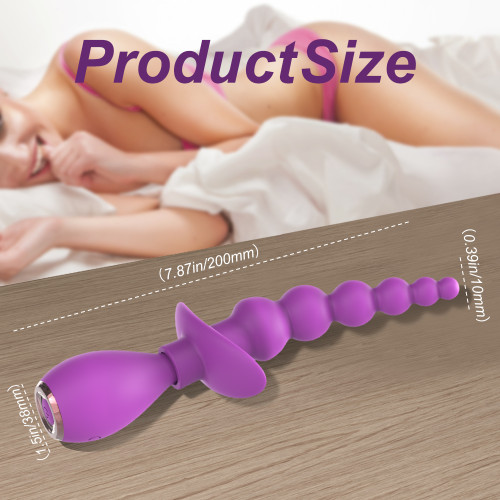 Анальная цепочка с вибрацией Babs