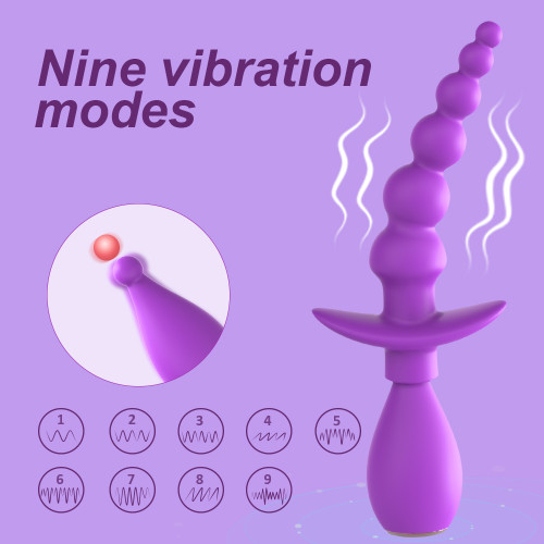 Анальная цепочка с вибрацией Babs