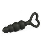 Анальна пробка з кільцем у формі серця Quart Black