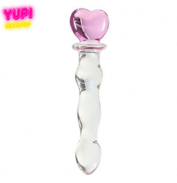 Стеклянный фаллоимитатор Aquamarine Love