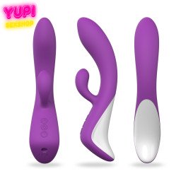 Силіконовий вібратор-кролик Demons Purple