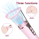 Вакуумный вибратор массажер 3 в 1 Cersei Pink