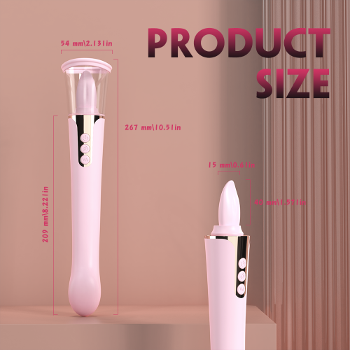 Вакуумный вибратор массажер 3 в 1 Cersei Pink