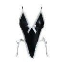 Латексное боди с открытой спиной Laura Black XL