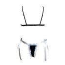 Латексне боді з відкритою спиною Laura Black XL