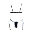 Латексное боди с открытой спиной Laura Black XXL