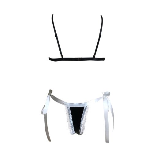 Латексне боді з відкритою спиною Laura Black XXL