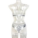 Лакований боді з нашийником та зав'язками з боків Kissmy Silver XL