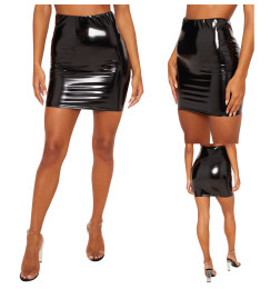 Юбка латексная облегающая Dovni Black XL