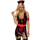 Костюм горячей Медсестры-обруч.чулки.повязка на руку.фартук–Janet Black