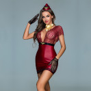 Єротичний костюм Стюардеси з 5 предметів Air Fresh Red
