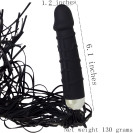 Вібратор з батогом 2в1 Ferra Black