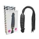 Вібратор з батогом 2в1 Ferra Black