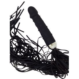 Вибратор с плеткой 2в1 Ferra Black